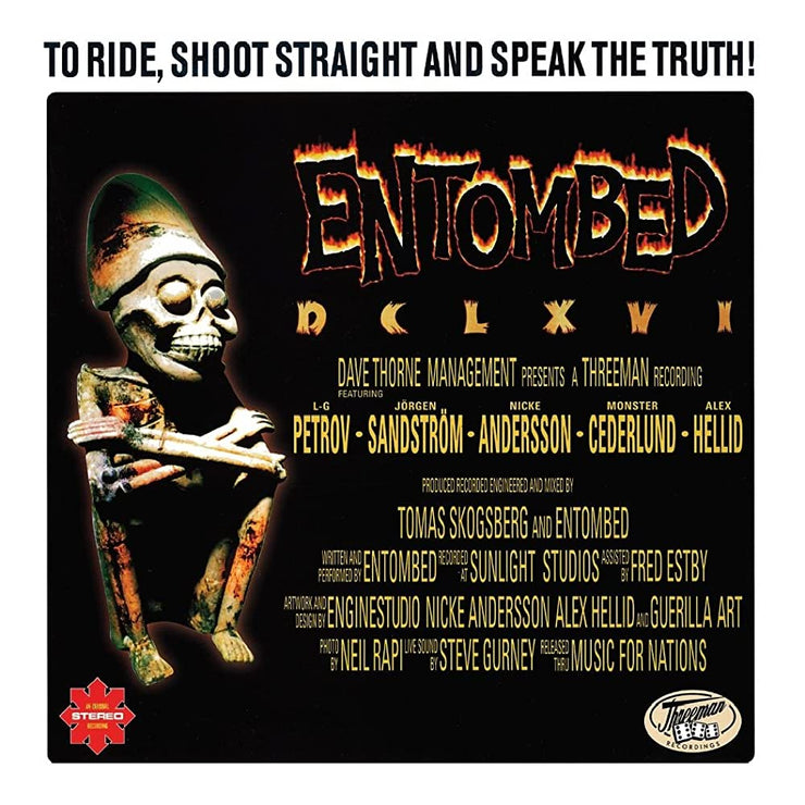 Entombed - DCLXVI: To Ride Shoot Straight and Speak the Truth 12”