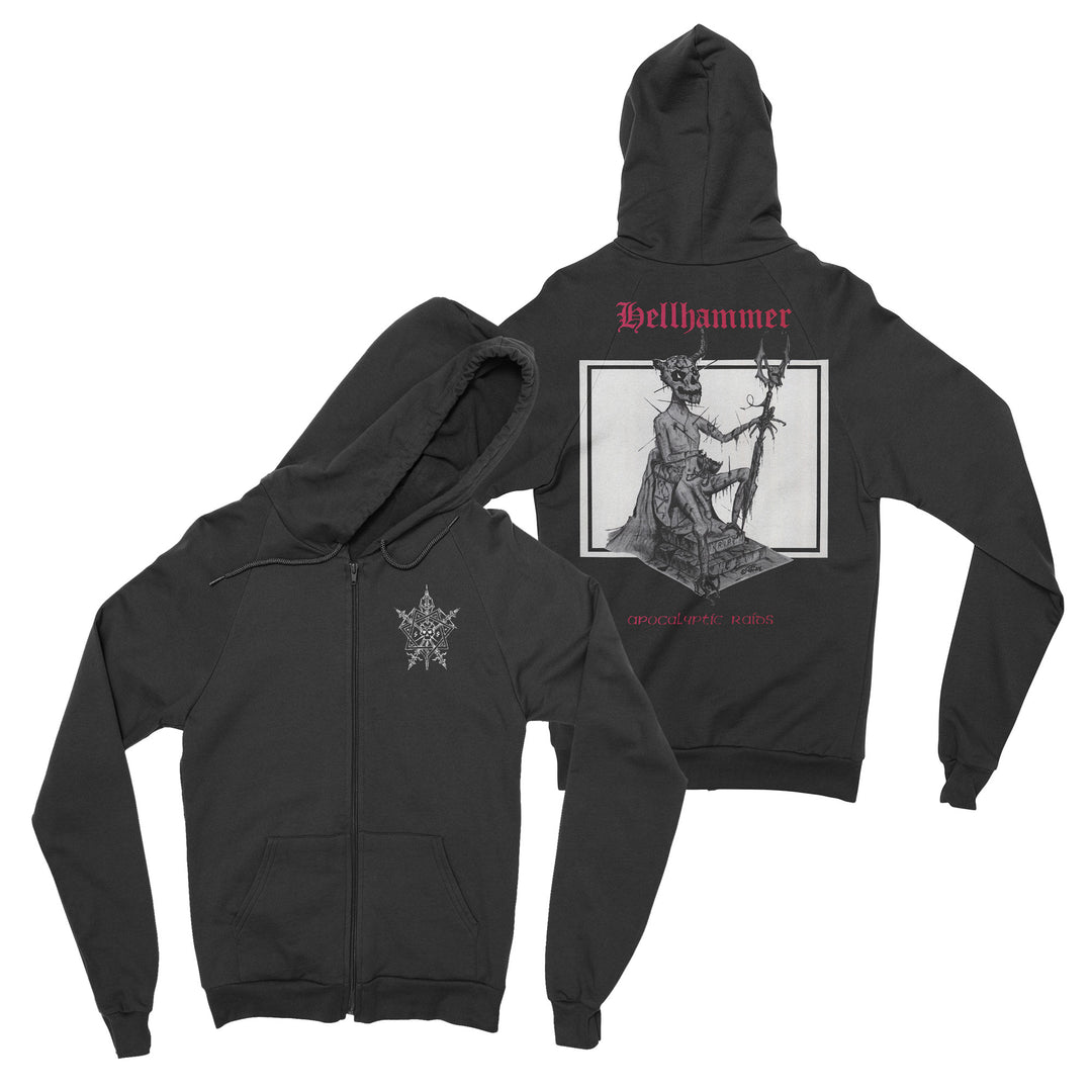 Hellhammer - Apocalyptic Raids zip-up hoodie – Night Shift Merch
