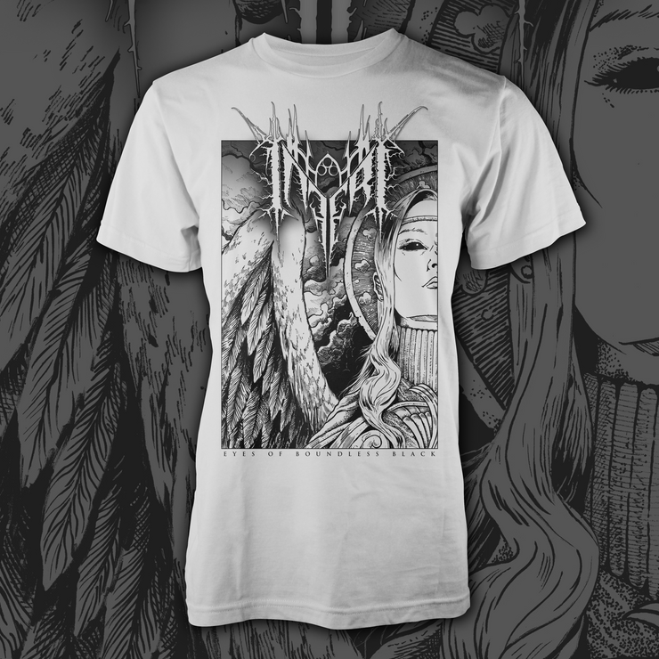 INFERI - Eyes of Boundless Black | White T-shirt