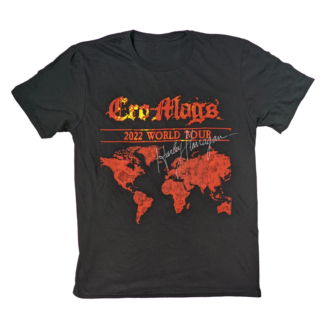 女性が喜ぶ♪ (Signed) Tour World 2022 - Cro-Mags t-shirt Merch Shift Night – トップス
