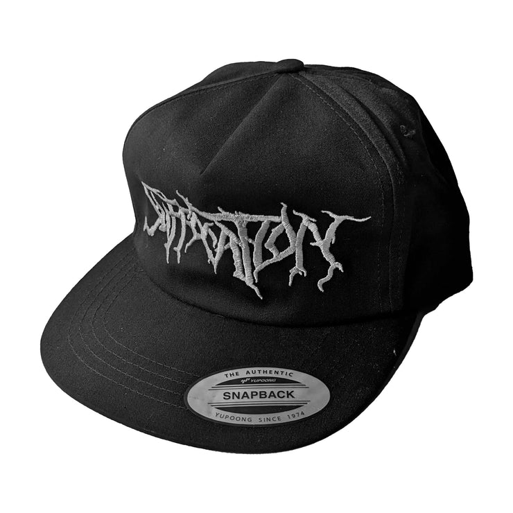 Suffocation - Grey Logo snapback hat