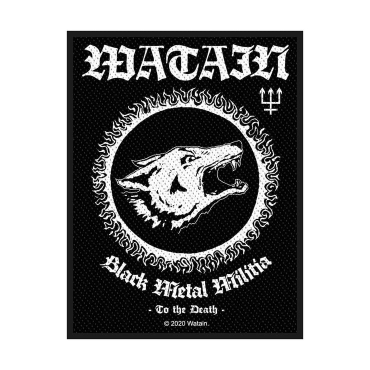 Watain - Black Metal Militia rectangle patch