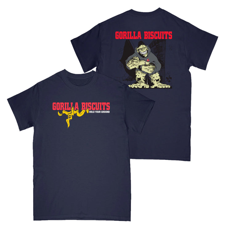 Gorilla Biscuits - Hold Your Ground (navy) t-shirt