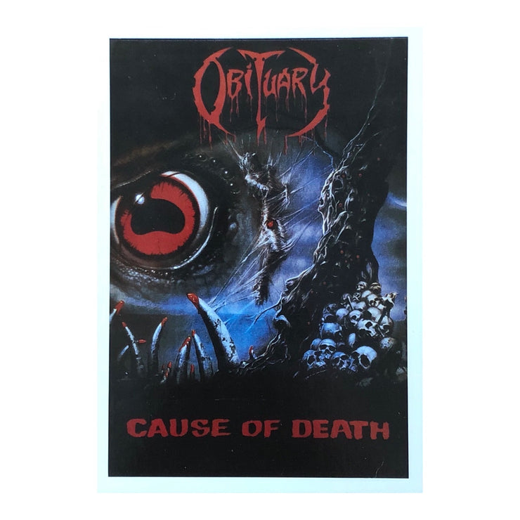 Obituary - Cause Of Death postcard