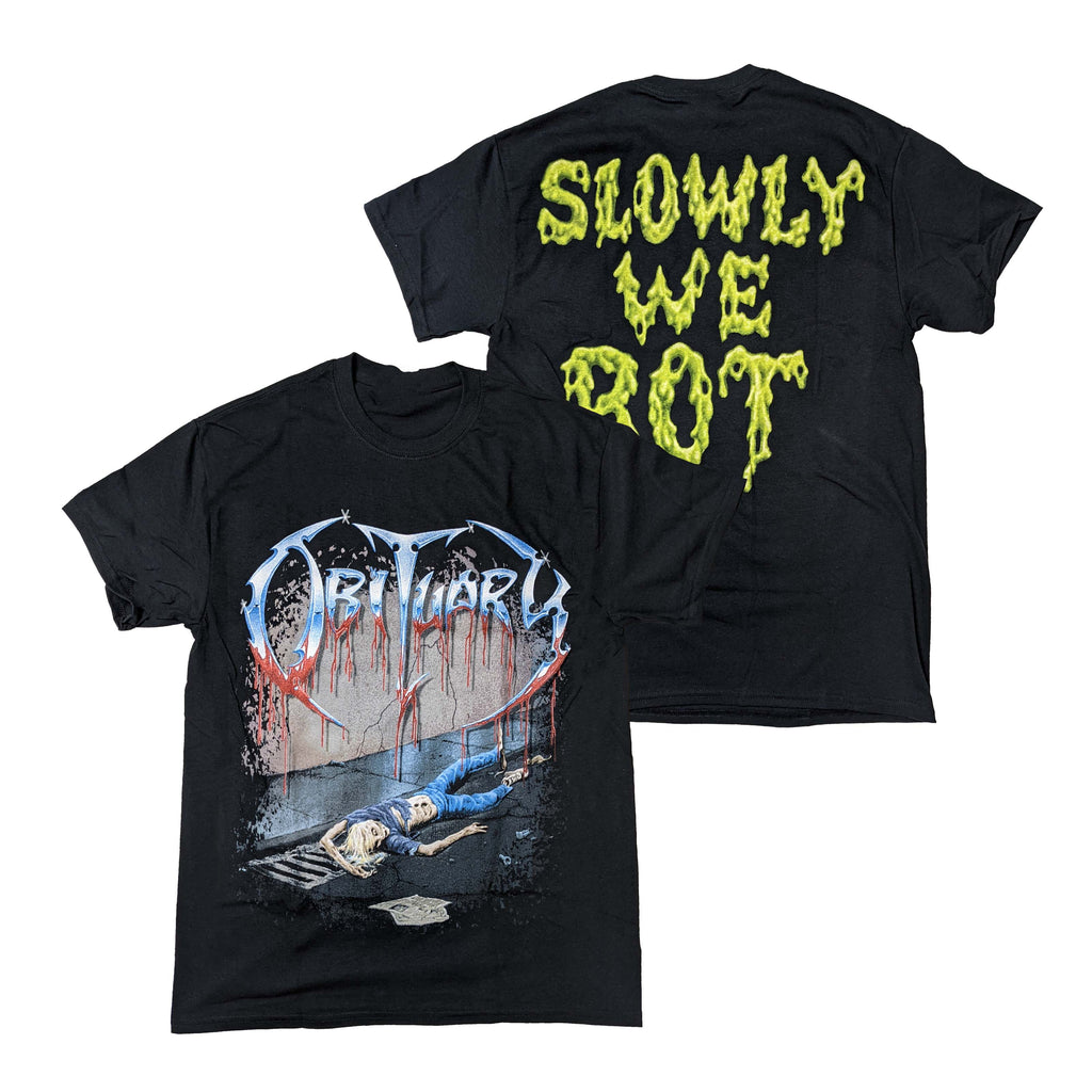 Obituary - Slowly We Rot t-shirt – Night Shift Merch
