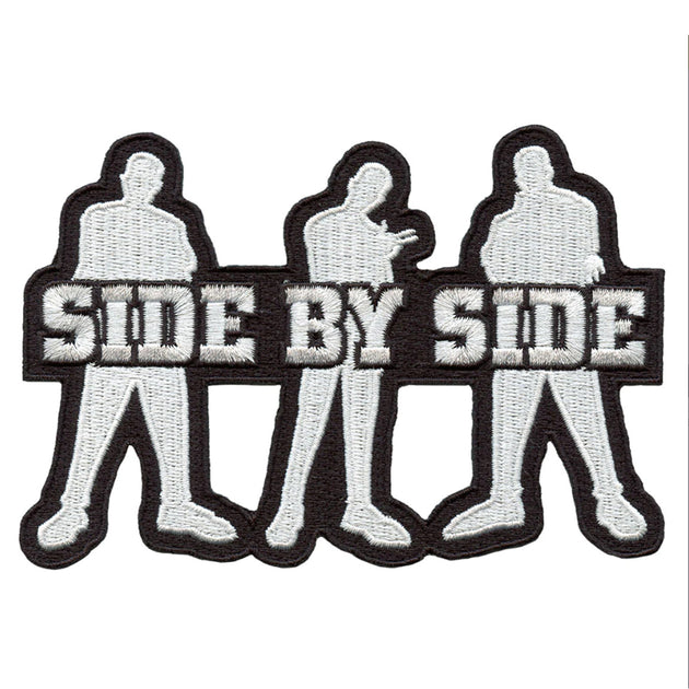Side By Side - Logo die cut patch – Night Shift Merch